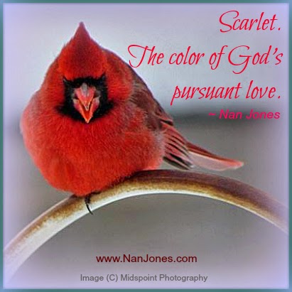 Finding God’s Presence ~ Scarlet. The Color of God’s Pursuant Love