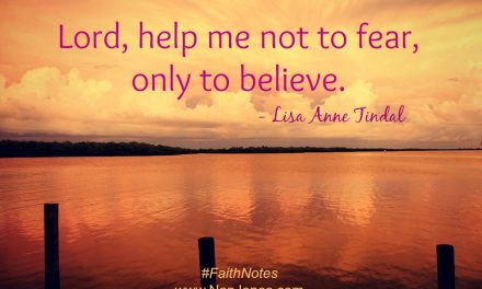 Faith Notes ~ Lisa Anne Tindal: Finding God in Quiet Confidence