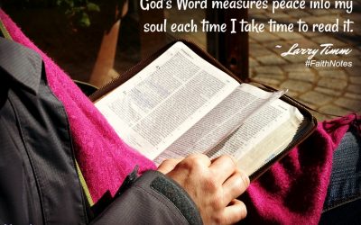 Faith Notes ~ Larry Timm. Finding God in the Midst of His Daughter’s Cancer
