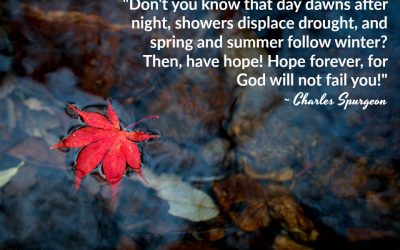Finding God’s Presence ~ A Portrait of Hope Splashes Across the Ridge