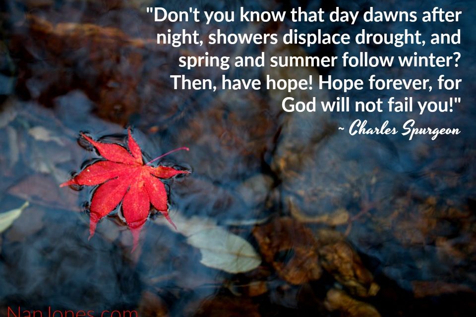 Finding God’s Presence ~ A Portrait of Hope Splashes Across the Ridge