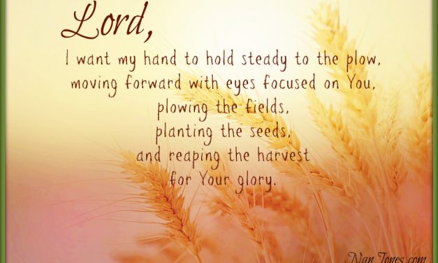 Finding God’s Presence ~ A Prayer for Strength to Keep My Hand to the Plow