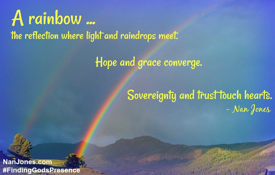 After the storm comes the rainbow reminding us to Whom we belong.