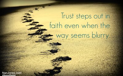 A Prayer to Follow His Footsteps When the Steps Are Blurry