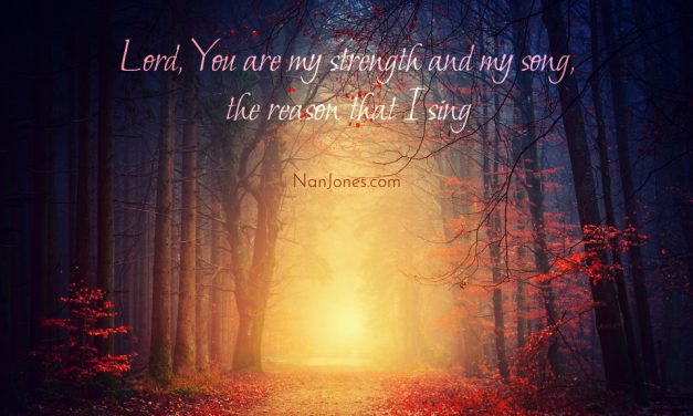 You Are My Strength and My Song. I Need You, Lord