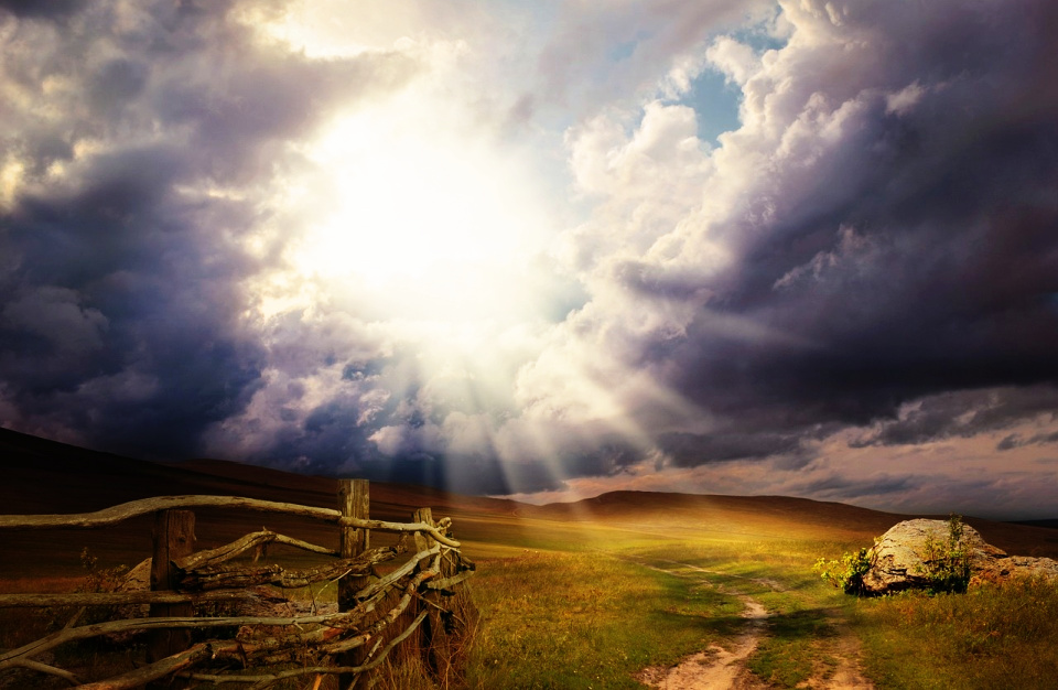 The Lord is in the dark cloud