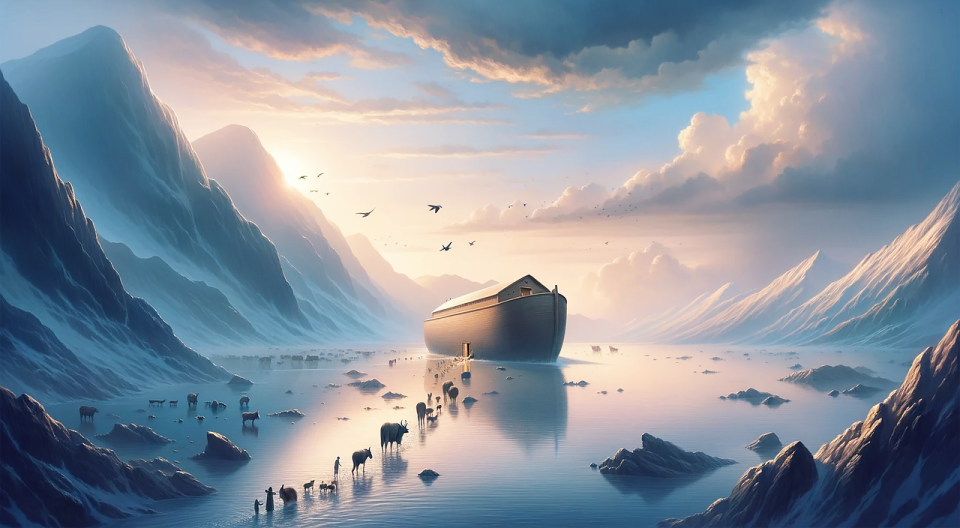 As only a Father can, God closed the door of the ark behind Noah and his family.