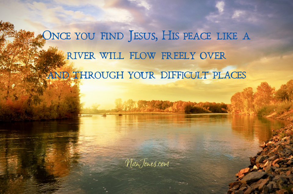 If God's peace is hidden, look behind the veil of fog